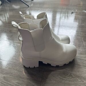 White Ankle Boots